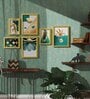Multicolour Engineered Wood  (Set Of 6) Art Panels