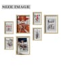 Multicolour Engineered Wood (Set of 7) Art Prints