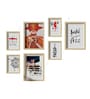 Multicolour Engineered Wood (Set of 7) Art Prints
