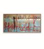 Multicolour Engineered Wood Art Print