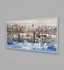 Multicolour Engineered Wood Art Print