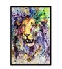 Multicolour Engineered Wood Art Print