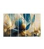 Multicolour Engineered Wood (Set of 5) Framed Art Panels