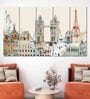 Multicolour Engineered Wood (Set of 5) Framed Art Panels