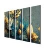 Multicolour Engineered Wood (Set of 5) Framed Art Panels