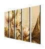 Multicolour Engineered Wood (Set of 5) Framed Art Panels