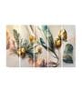 Multicolour Engineered Wood (Set of 5) Framed Art Panels