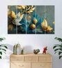 Multicolour Engineered Wood (Set of 5) Framed Art Panels