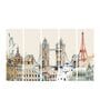 Multicolour Engineered Wood (Set of 5) Framed Art Panels