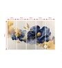 Multicolour Engineered Wood (Set of 5) Framed Art Panels