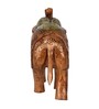 Elephant Copper Engineered Wood Animal Figurine