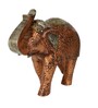 Elephant Copper Engineered Wood Animal Figurine