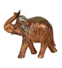 Elephant Copper Engineered Wood Animal Figurine
