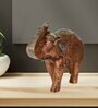 Elephant Copper Engineered Wood Animal Figurine
