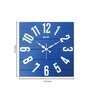 Babel Blue Engineered Wood Wall Clock