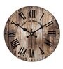Opaline Brown Engineered Wood Wall Clock