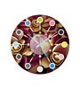 Calathus Multicolour Engineered Wood Wall Clock