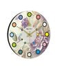 Intricate Multicolour Engineered Wood Wall Clock