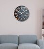 Malmo Grey Engineered Wood Wall Clock