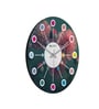 Elegant Multicolour Engineered Wood Wall Clock