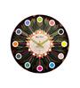 Uniquely Multicolour Engineered Wood Wall Clock
