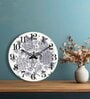 Biba White Engineered Wood Wall Clock