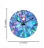 Skyline Multicolour Engineered Wood Wall Clock