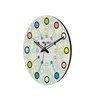 Adele Multicolour Engineered Wood Wall Clock