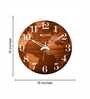 Lauren Brown Engineered Wood Wall Clock