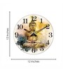 Twilight Multicolour Engineered Wood Wall Clock