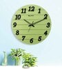 Sergio Green Engineered Wood Wall Clock