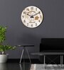 Emilia Multicolour Engineered Wood Wall Clock