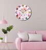 Berezne Multicolour Engineered Wood Wall Clock