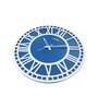Ambrio Blue & White Engineered Wood Wall Clock