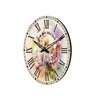 Feliz Multicolour Engineered Wood Wall Clock