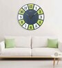 Almo Multicolour Engineered Wood Wall Clock