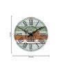 Porco Multicolour Engineered Wood Wall Clock