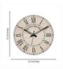 Voila Cream Engineered Wood Wall Clock