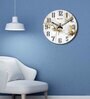 Fenerty White Engineered Wood Wall Clock