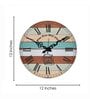 Romonov Multicolour Engineered Wood Wall Clock