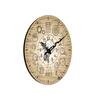 Orem Multicolour Engineered Wood Wall Clock