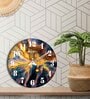 Vrikshya Multicolour Engineered Wood Wall Clock