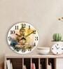 Twilight Multicolour Engineered Wood Wall Clock
