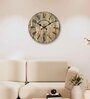 Prague Brown Engineered Wood Wall Clock
