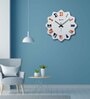 Imprisoned White Engineered Wood Wall Clock