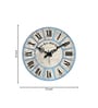 Tarter Multicolour Engineered Wood Wall Clock