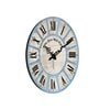 Benoit Blue Engineered Wood Wall Clock