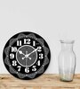 Manderley Black Engineered Wood Wall Clock