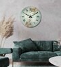 Shubra Multicolour Engineered Wood Wall Clock