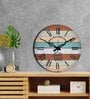 Romonov Multicolour Engineered Wood Wall Clock